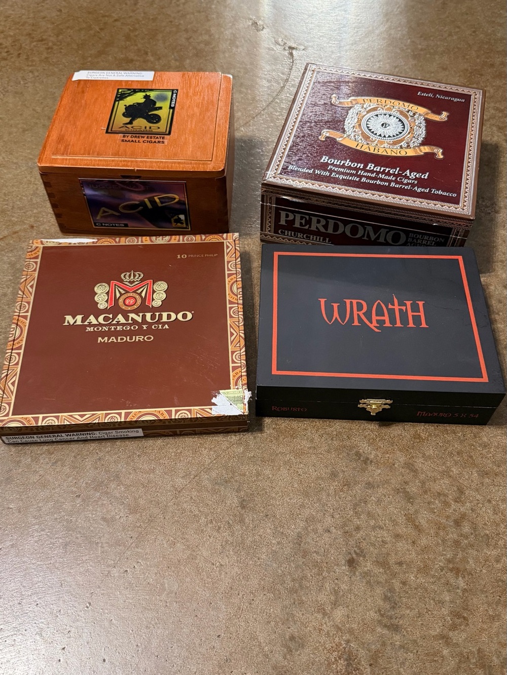 Decorative Cigar Box -set of 4